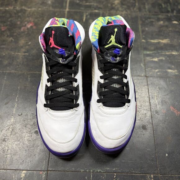 Air Jordan 5 Alternate Bel-Air Retro Size 10.5 Mens White Sneakers DB3335-100 - Picture 3 of 6